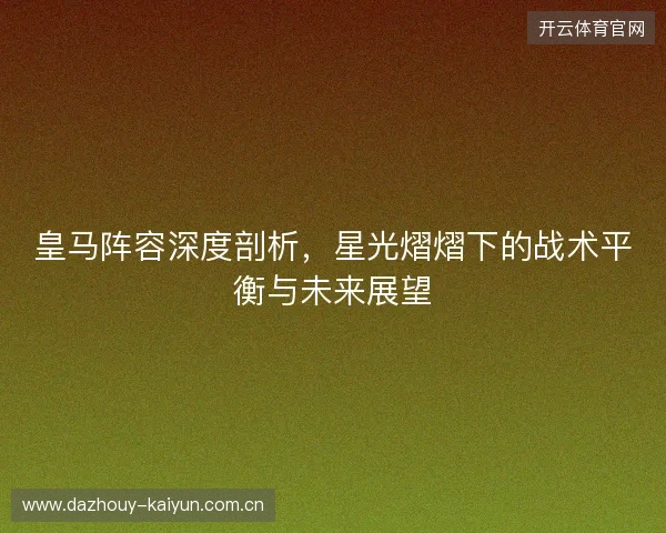 皇马阵容深度剖析，星光熠熠下的战术平衡与未来展望